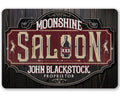 Personalized - Moonshine Saloon - Metal Sign