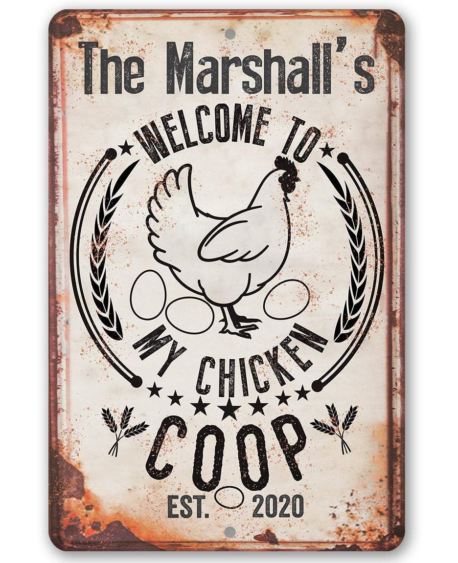Personalized - My Chicken Coop - Metal Sign