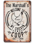 Personalized - My Chicken Coop - Metal Sign