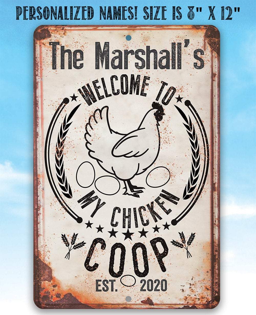Personalized - My Chicken Coop - Metal Sign