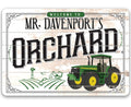 Personalized - Orchard - Metal Sign