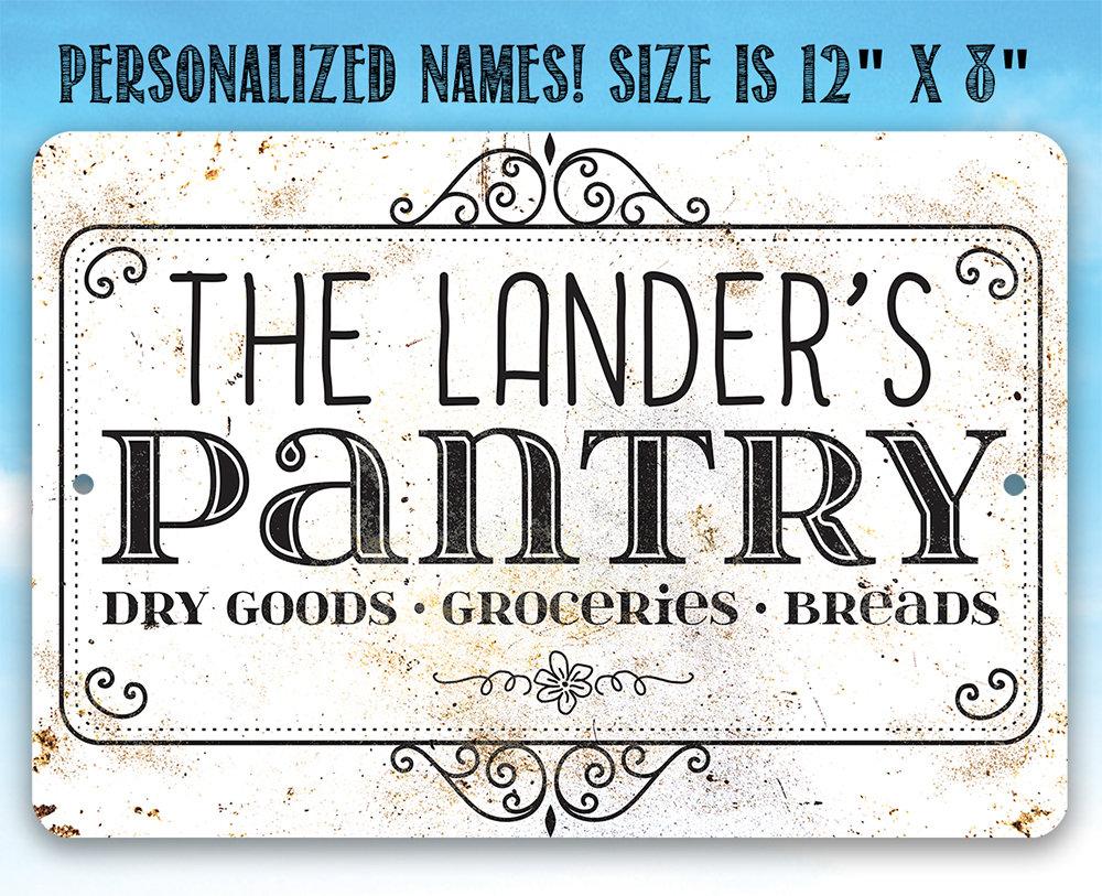 Personalized - Pantry - Metal Sign