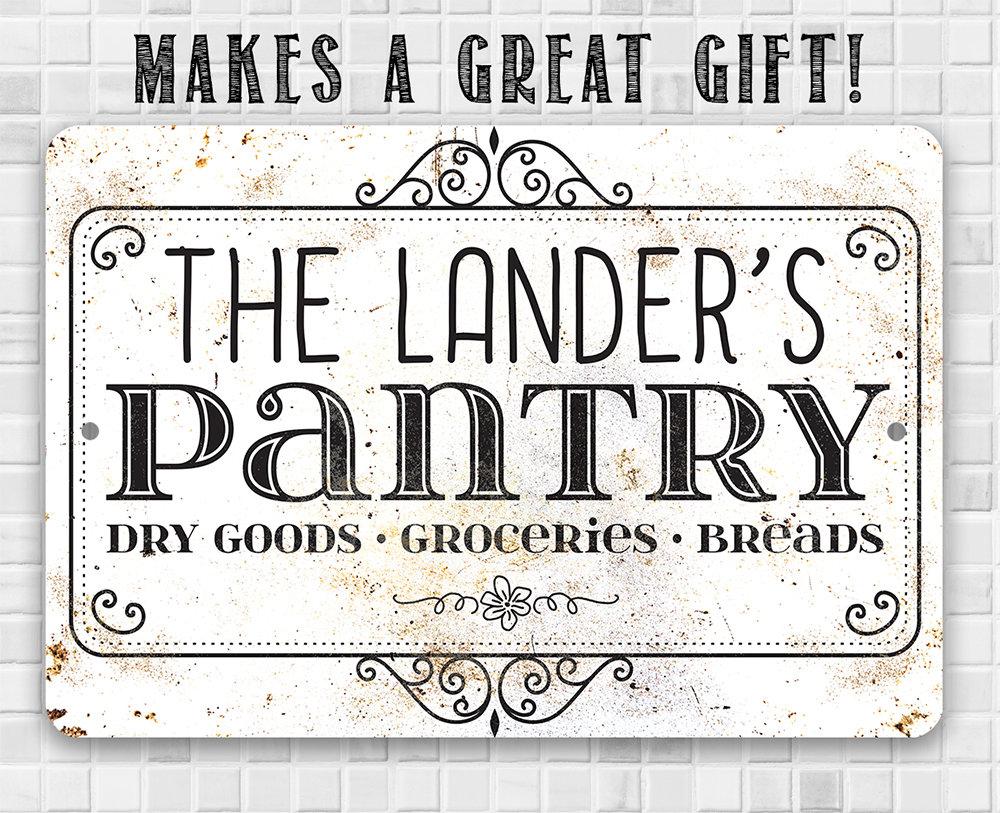 Personalized - Pantry - Metal Sign