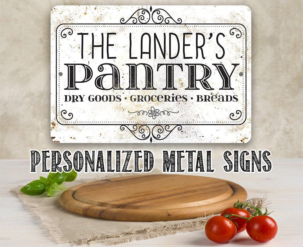 Personalized - Pantry - Metal Sign