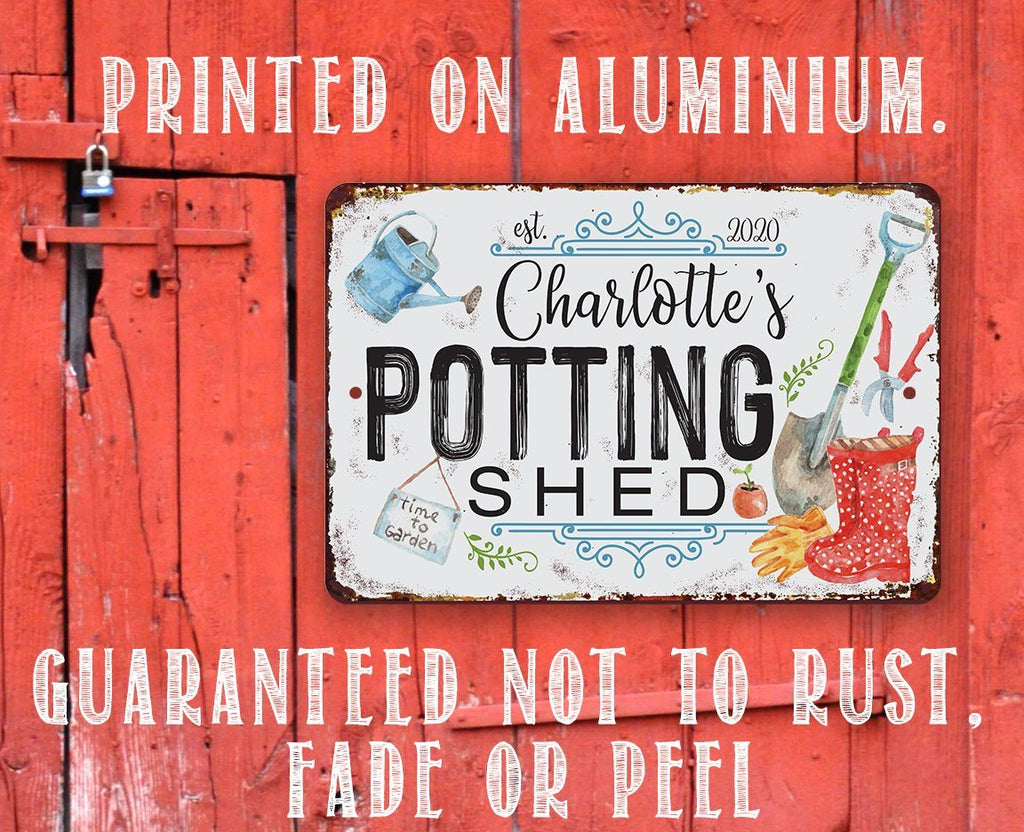 Personalized - Potting Shed - Metal Sign