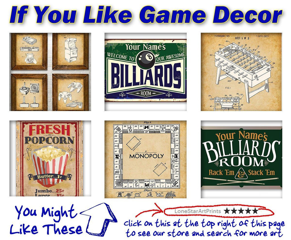Personalized - Rack 'Em - Metal Sign