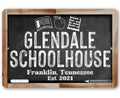 Personalized - Schoolhouse - Metal Sign
