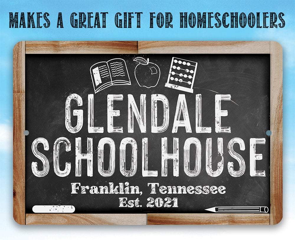 Personalized - Schoolhouse - Metal Sign
