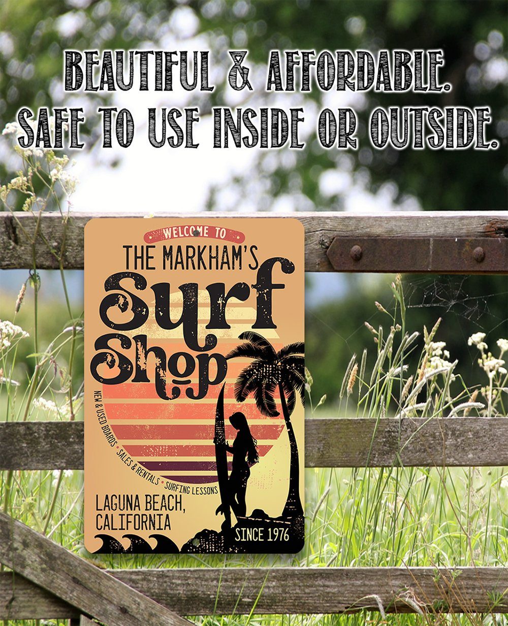 Personalized - Surf Shack - Metal Sign
