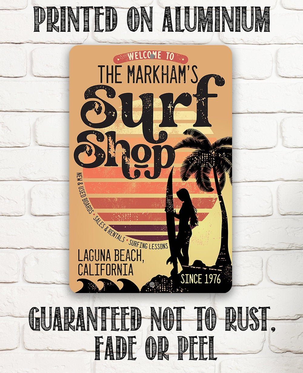 Personalized - Surf Shack - Metal Sign