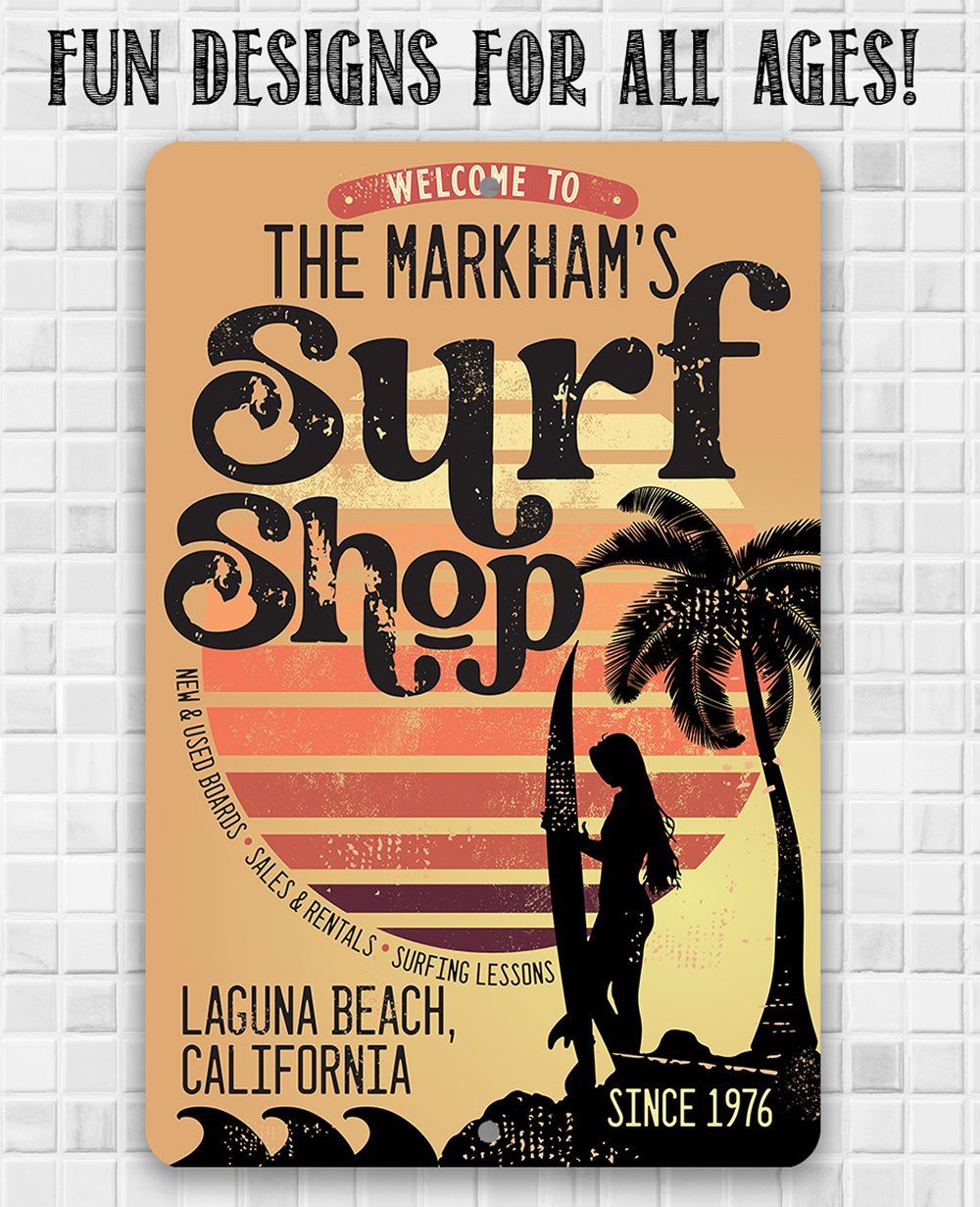 Personalized - Surf Shack - Metal Sign