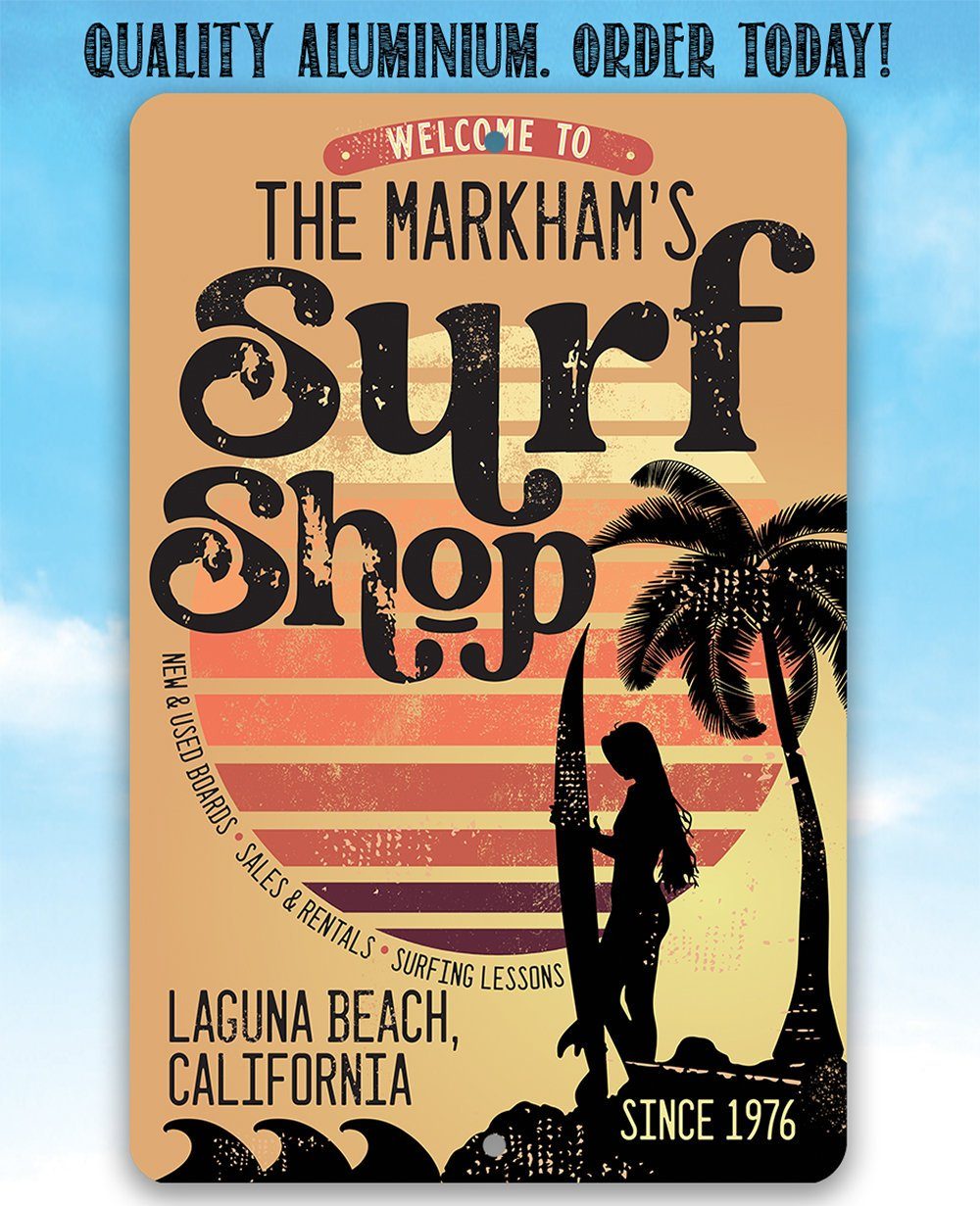 Personalized - Surf Shack - Metal Sign