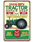Personalized - Tractor Repair - Metal Sign
