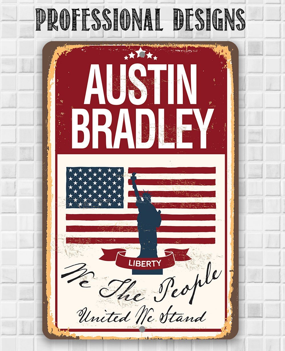 Personalized - We The People - Metal Sign