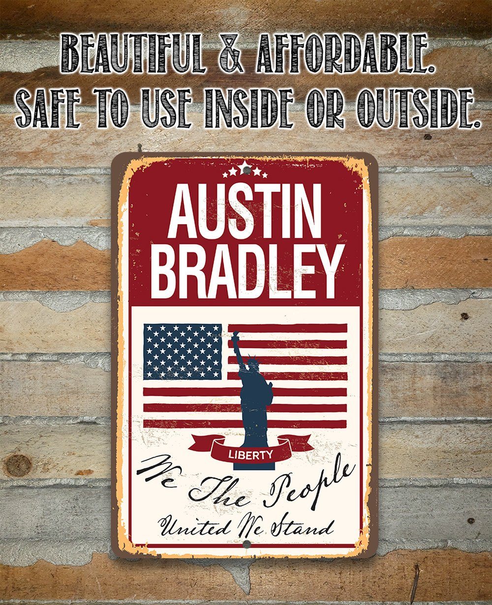 Personalized - We The People - Metal Sign