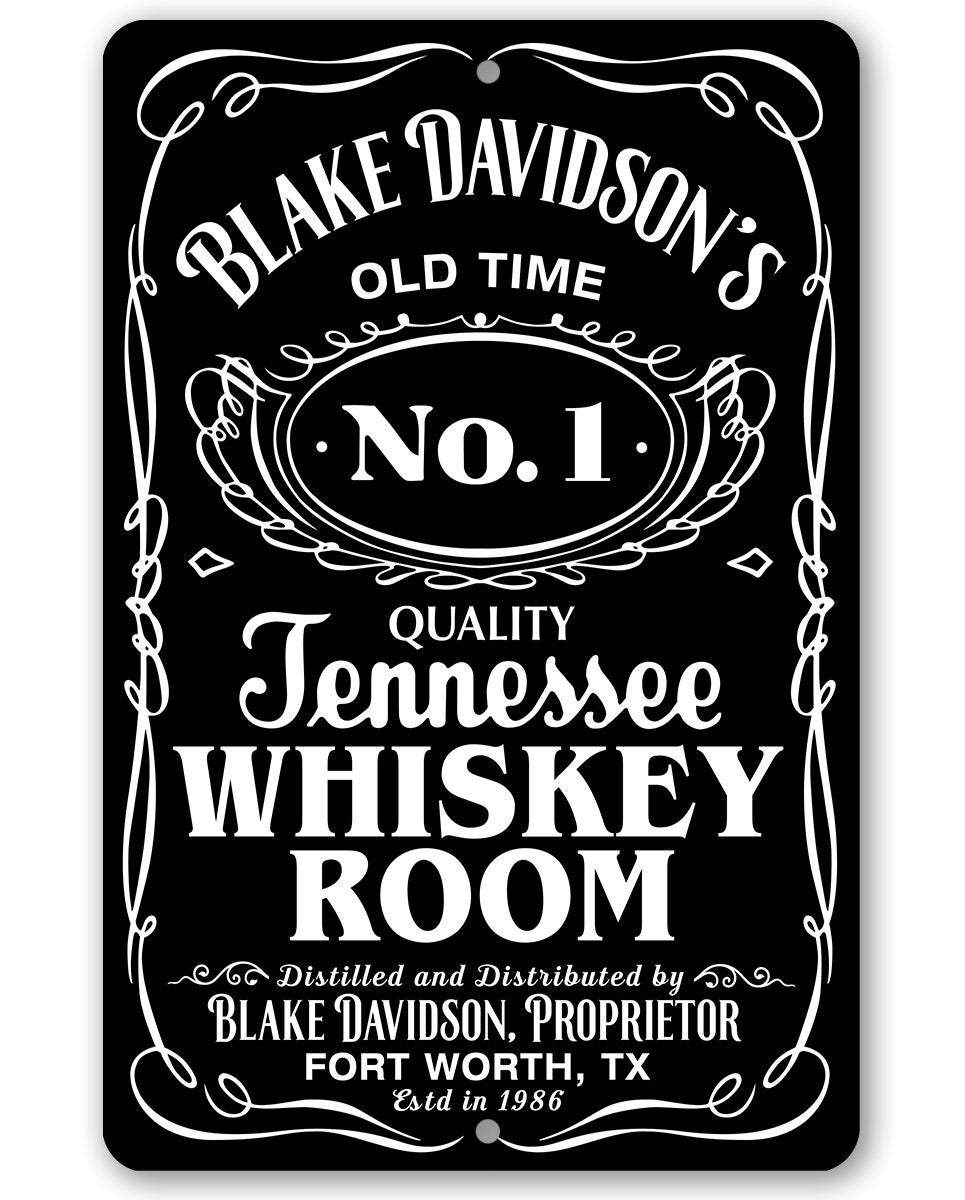 Personalized - Whiskey Room - Metal Sign