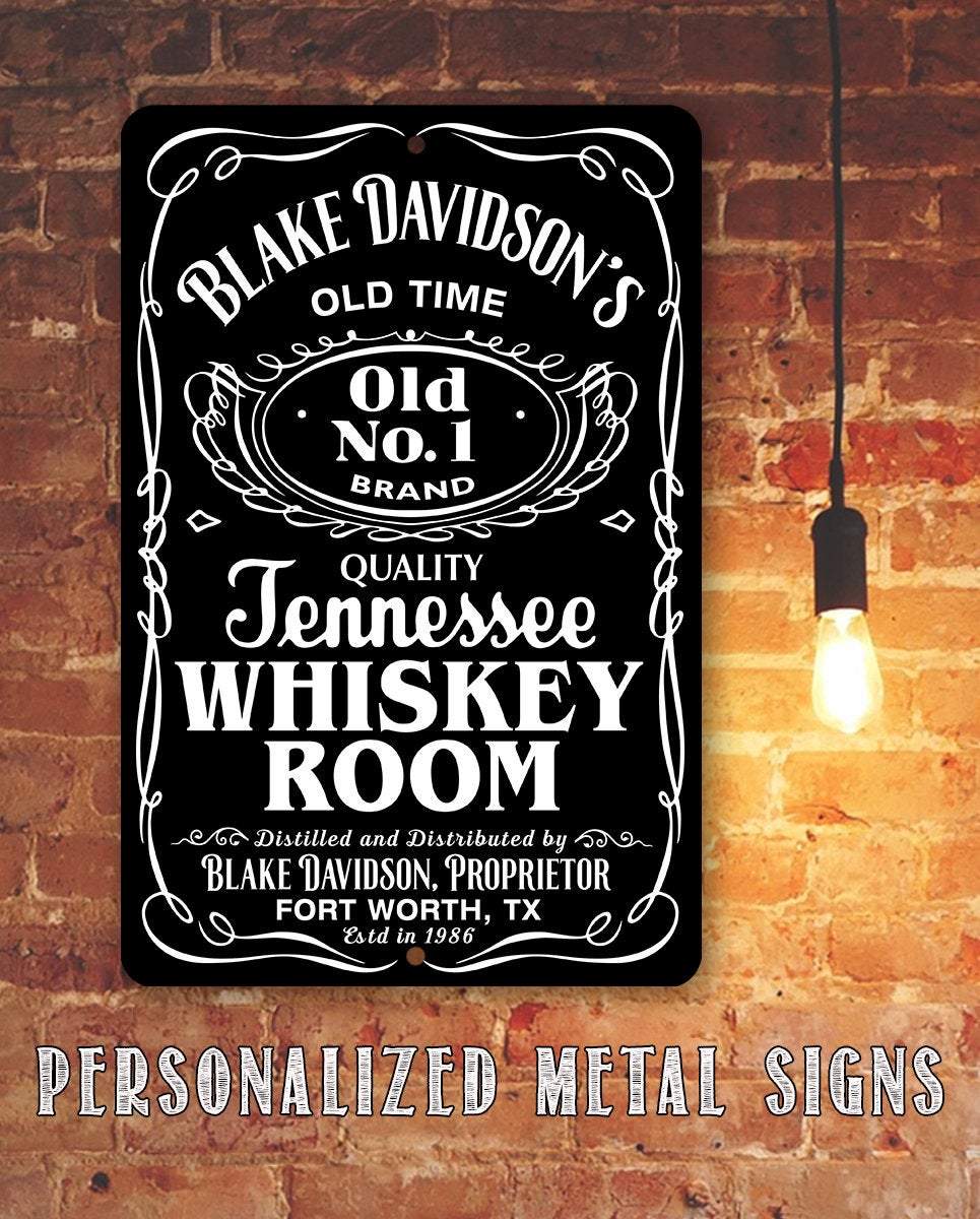 Personalized - Whiskey Room - Metal Sign