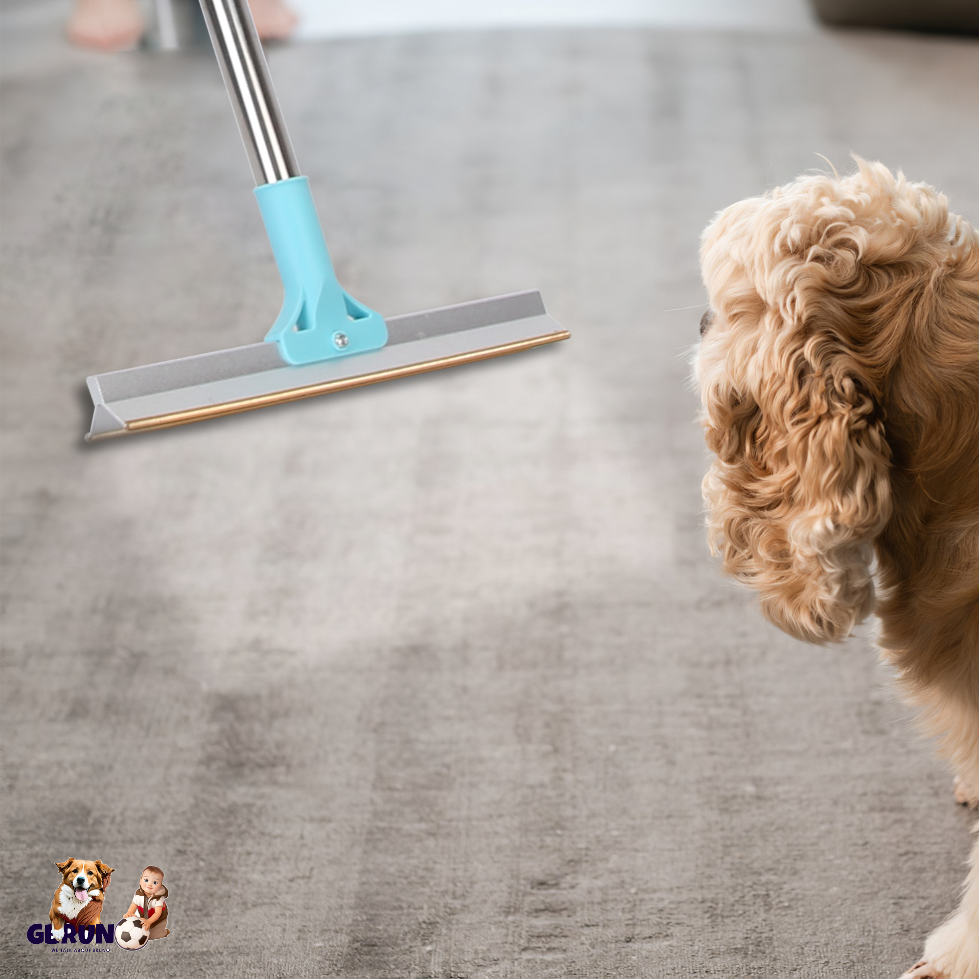 Pet Hair Removal Rake With 54.33in Adjustable Telescopic Rod Multi-Fabric Dog Cat Hair Scraper Lint Shaver For Carpet Rug Clothes Couch