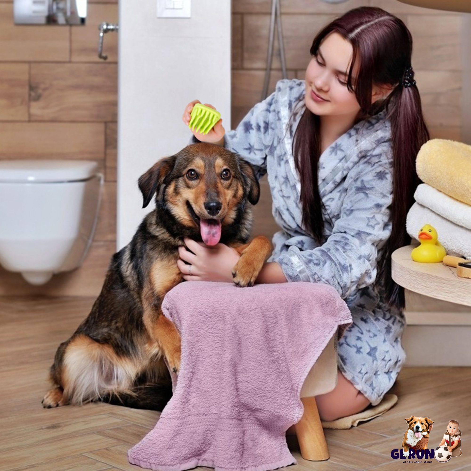 GBruno Dog Bath Brush