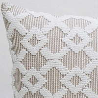 Decorative Beige Accent Throw Pillow  20"x20"