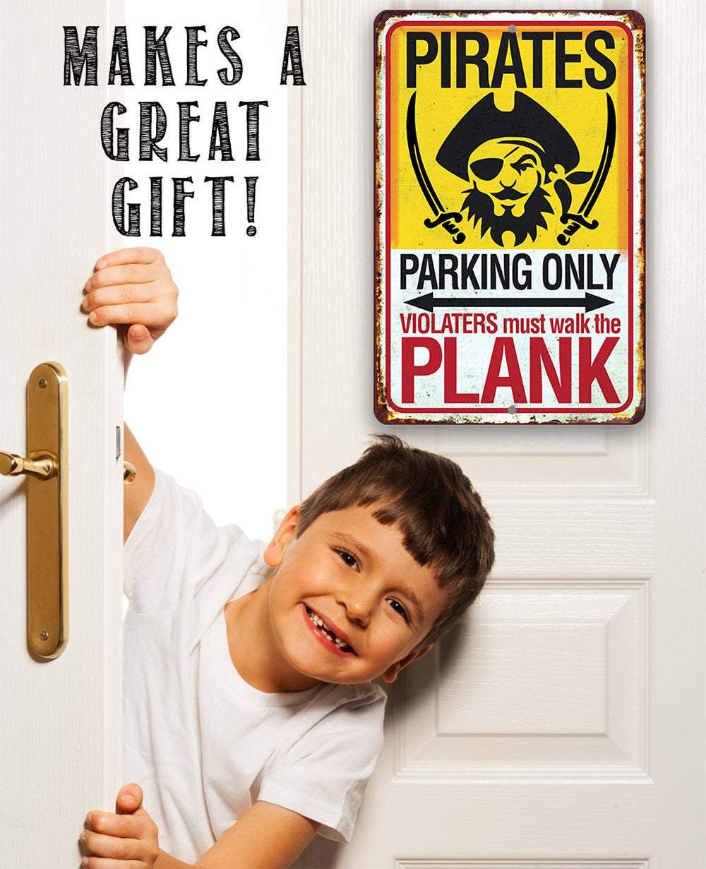 Pirate Parking - Metal Sign