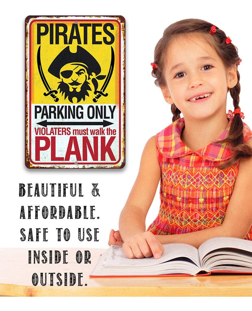 Pirate Parking - Metal Sign