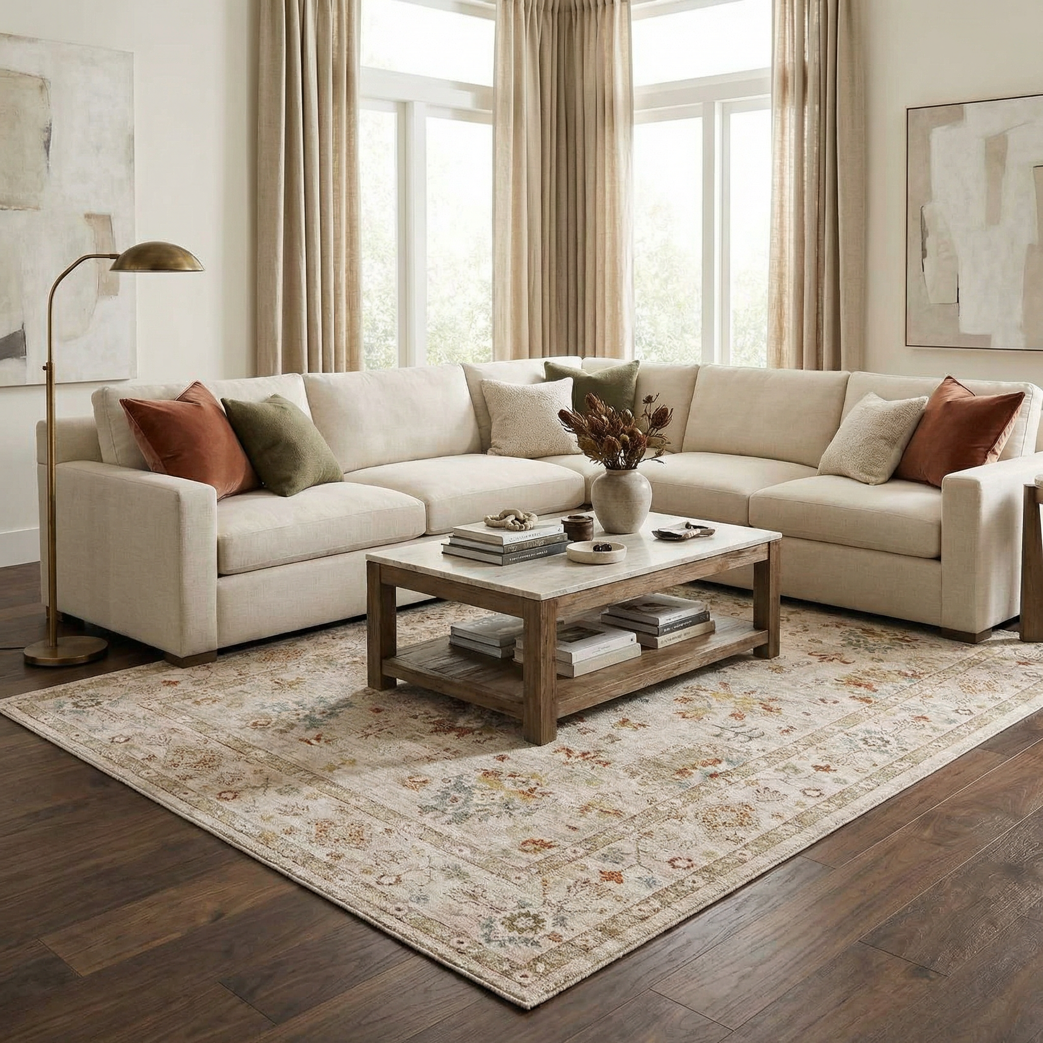 Beausejour Oushak Thick Luxe Area Rug
