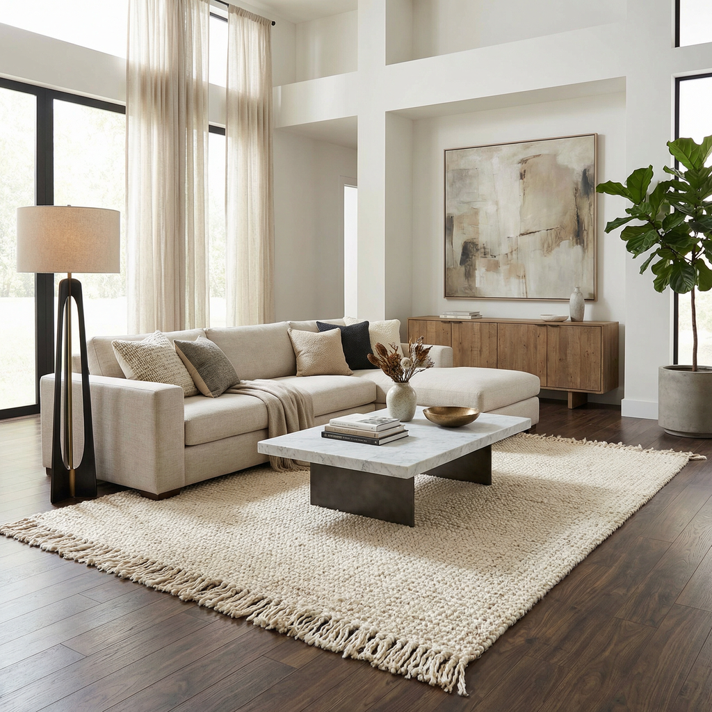 Senneterre Bleached Jute Rug