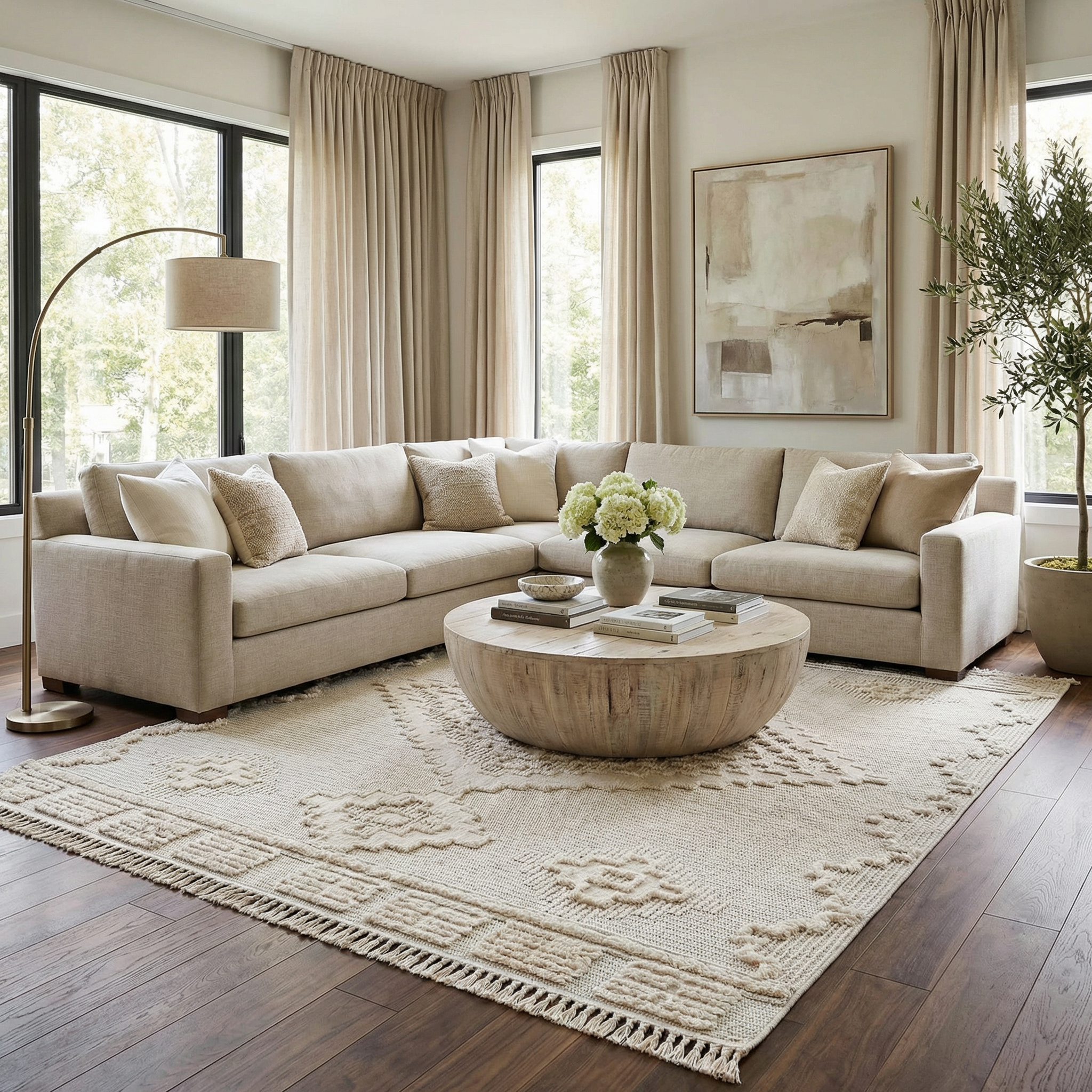Rosales High-Low Rustic Rug