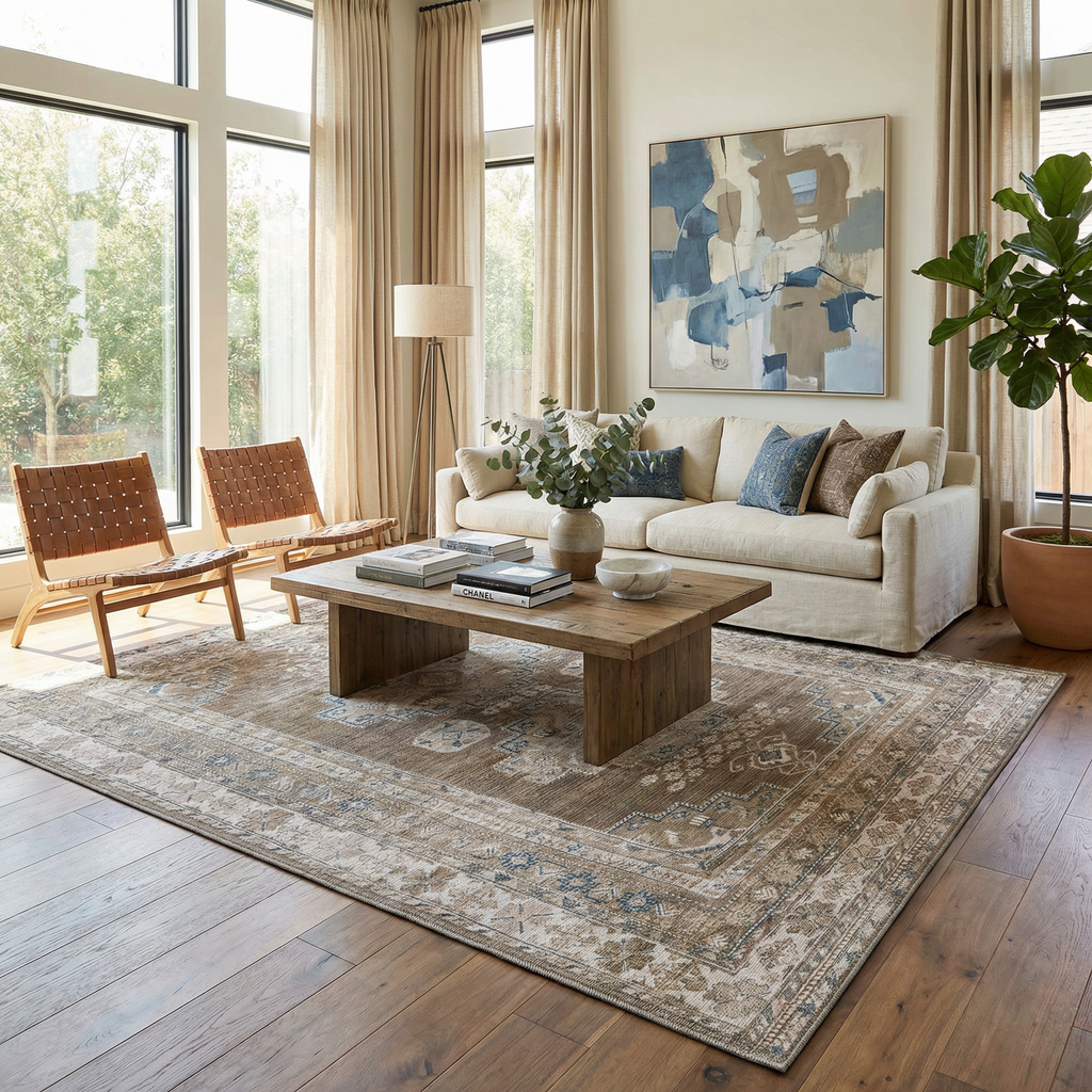 Baltinglass Flat Pile Washable Rug
