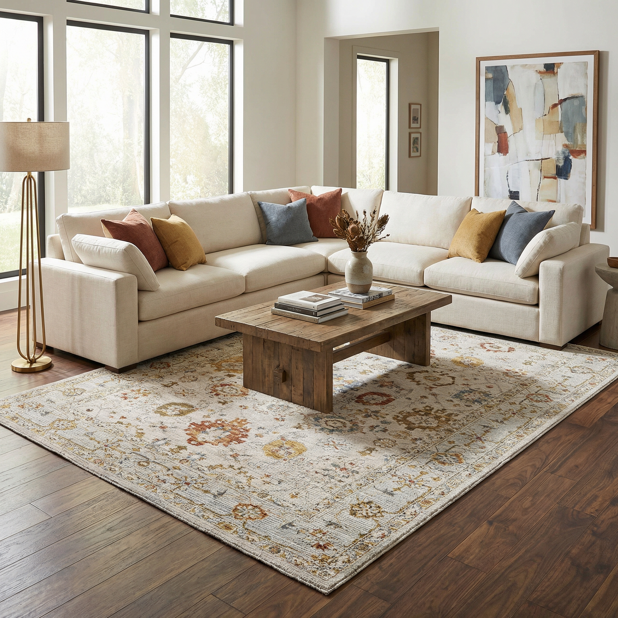 Mogul Luxe Oushak Rug