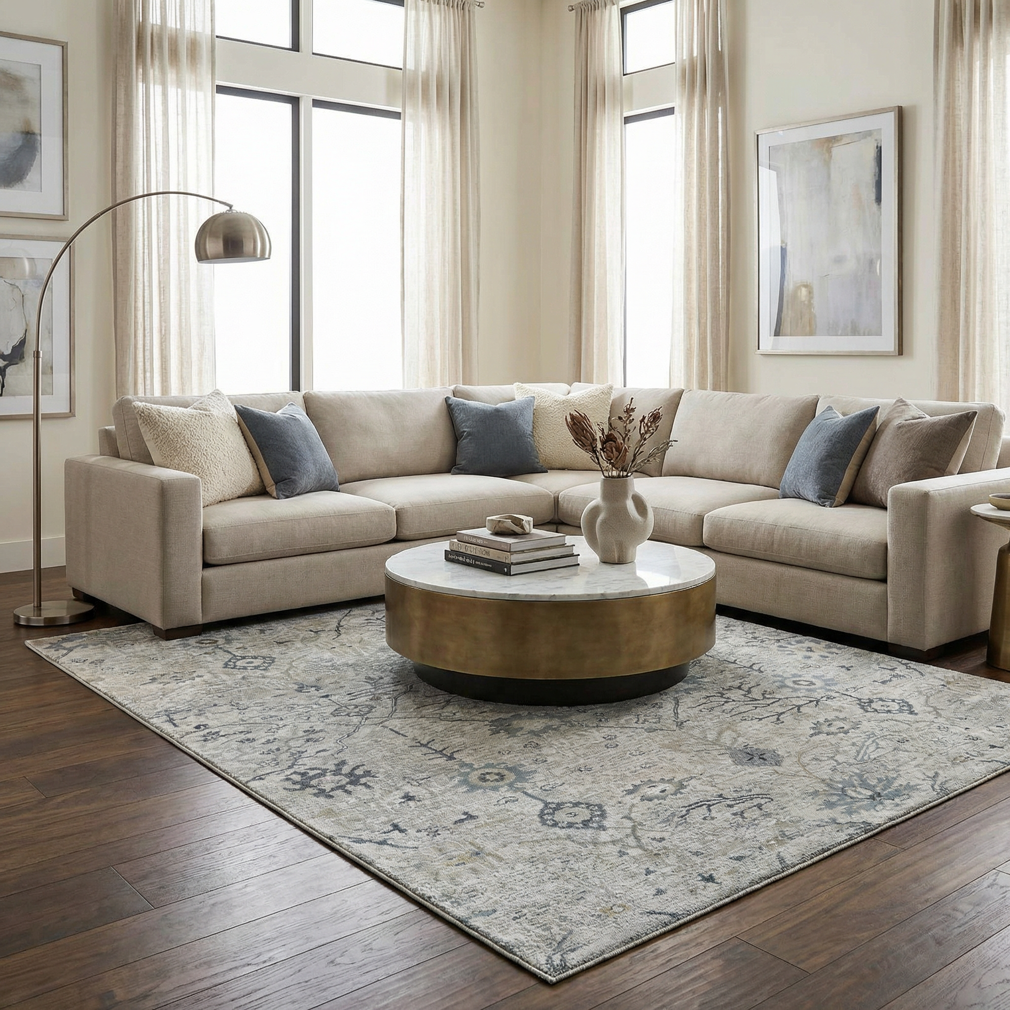 Barkisland Thick Luxe Oushak Rug