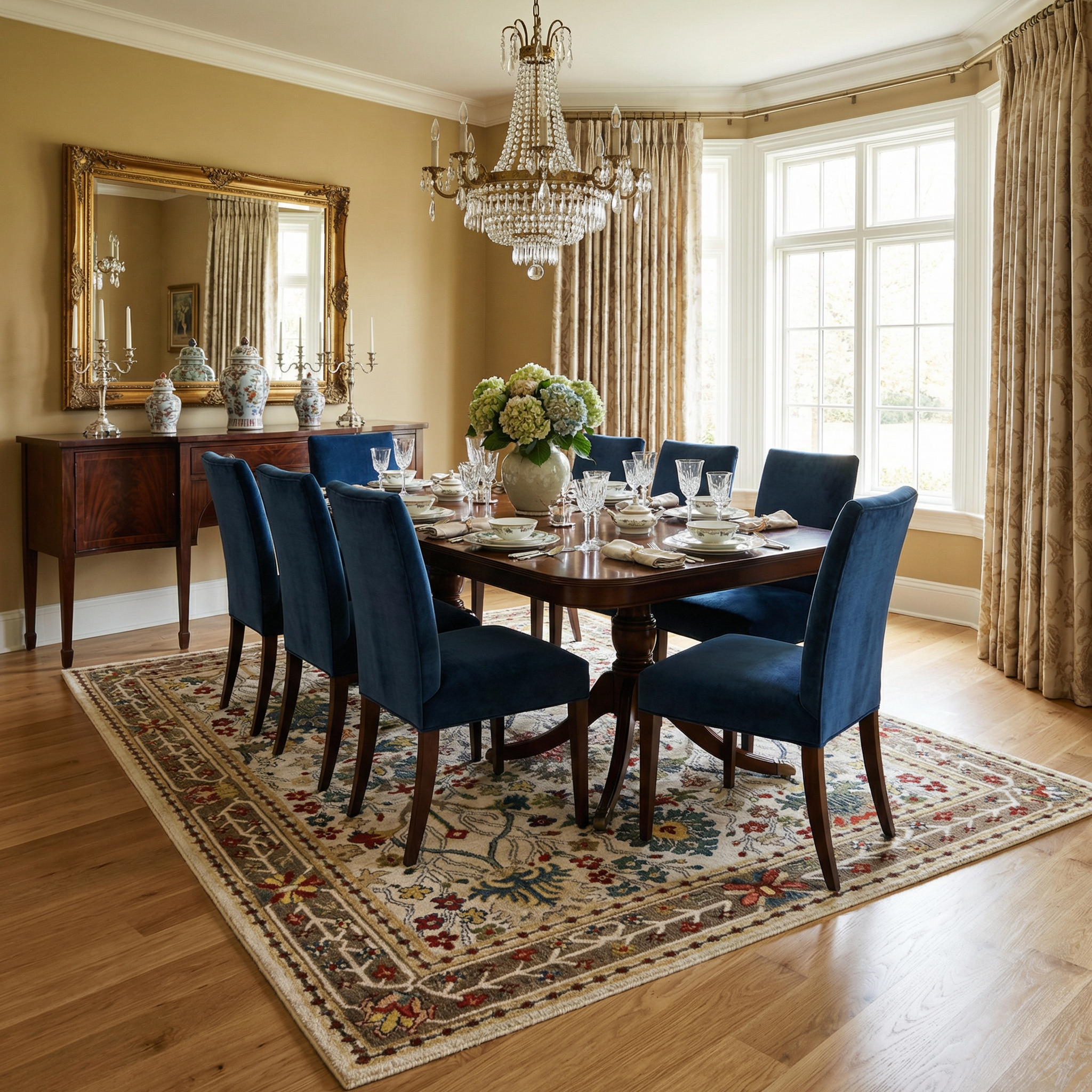 Neola White/Brown Oushak Rug