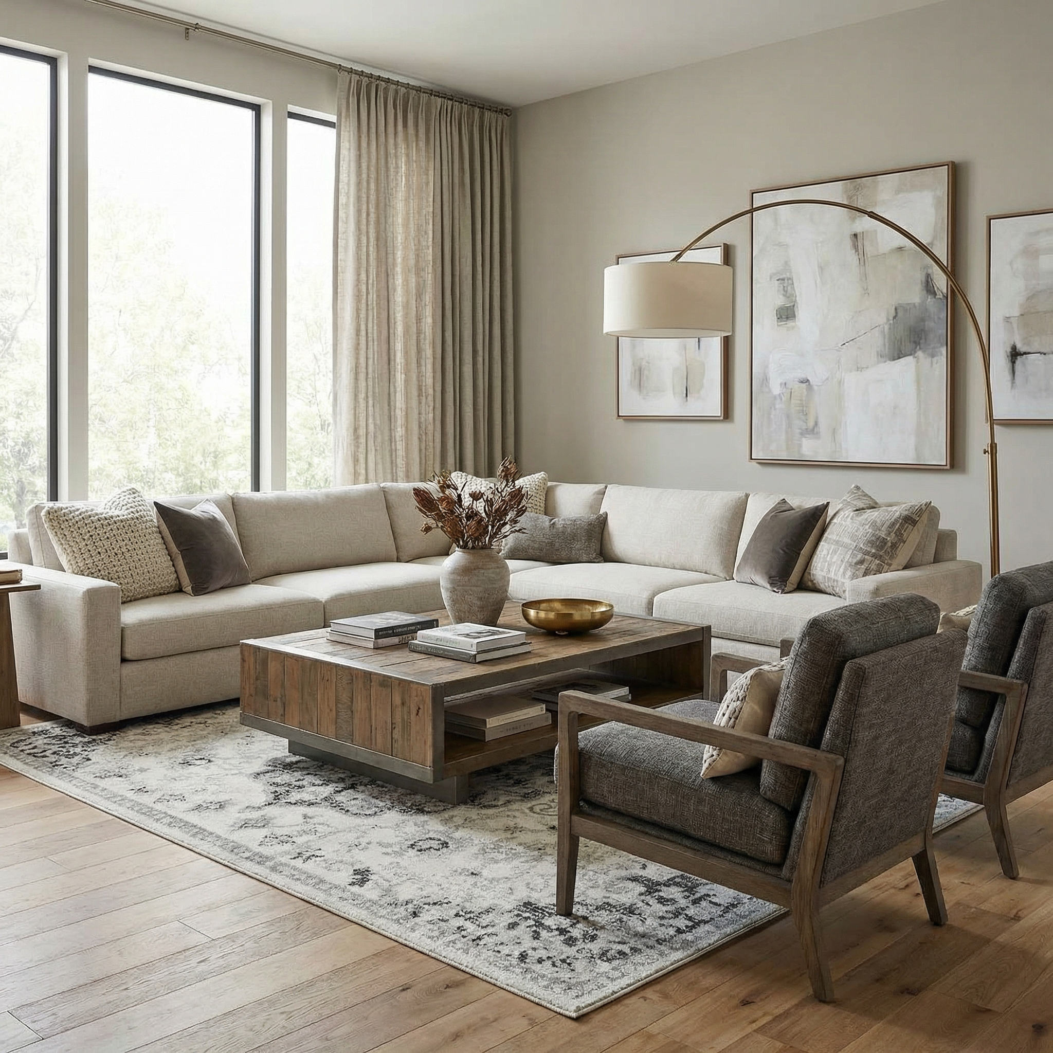 Bodrum Gray Area Rug