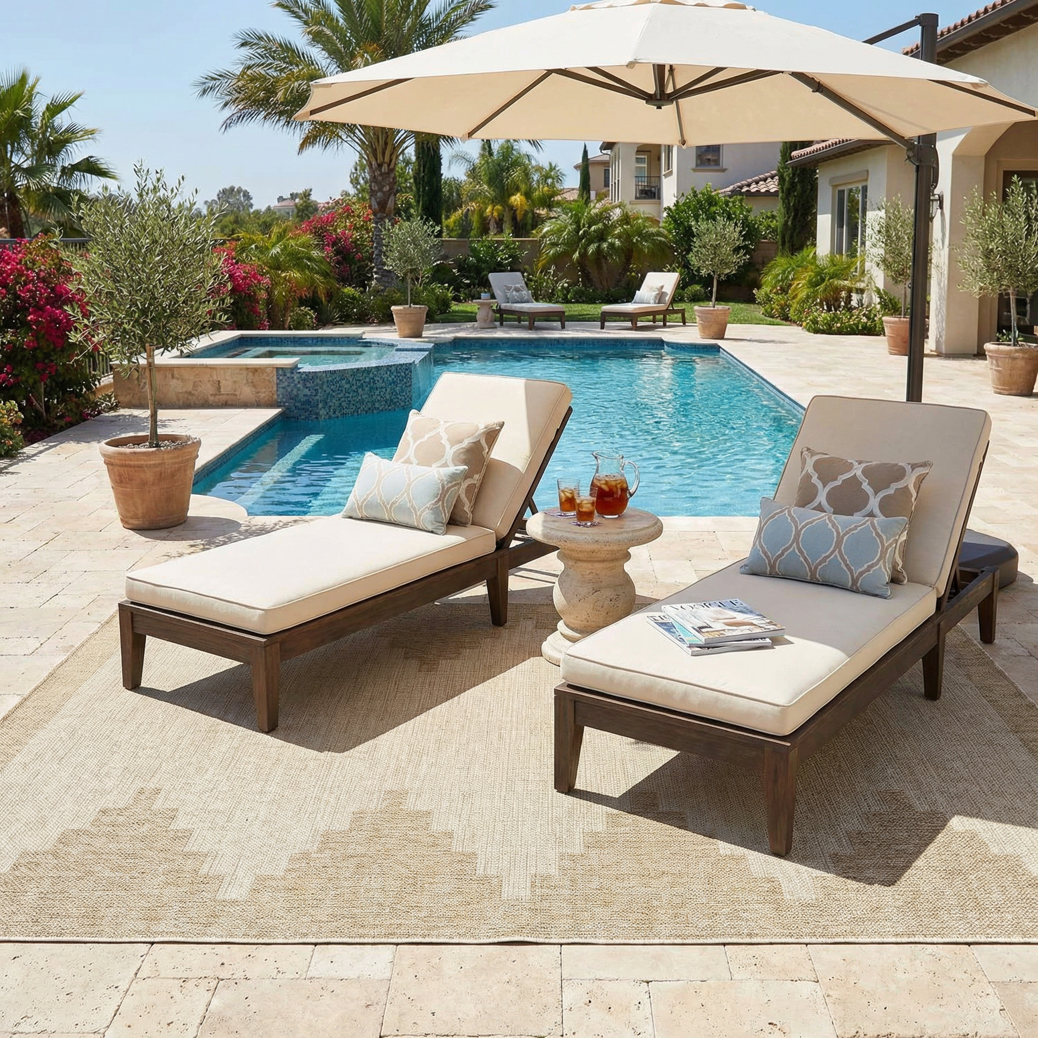 Djugun Beige Indoor & Outdoor Rug