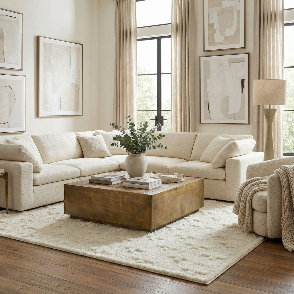 Satu Cream Area Rug