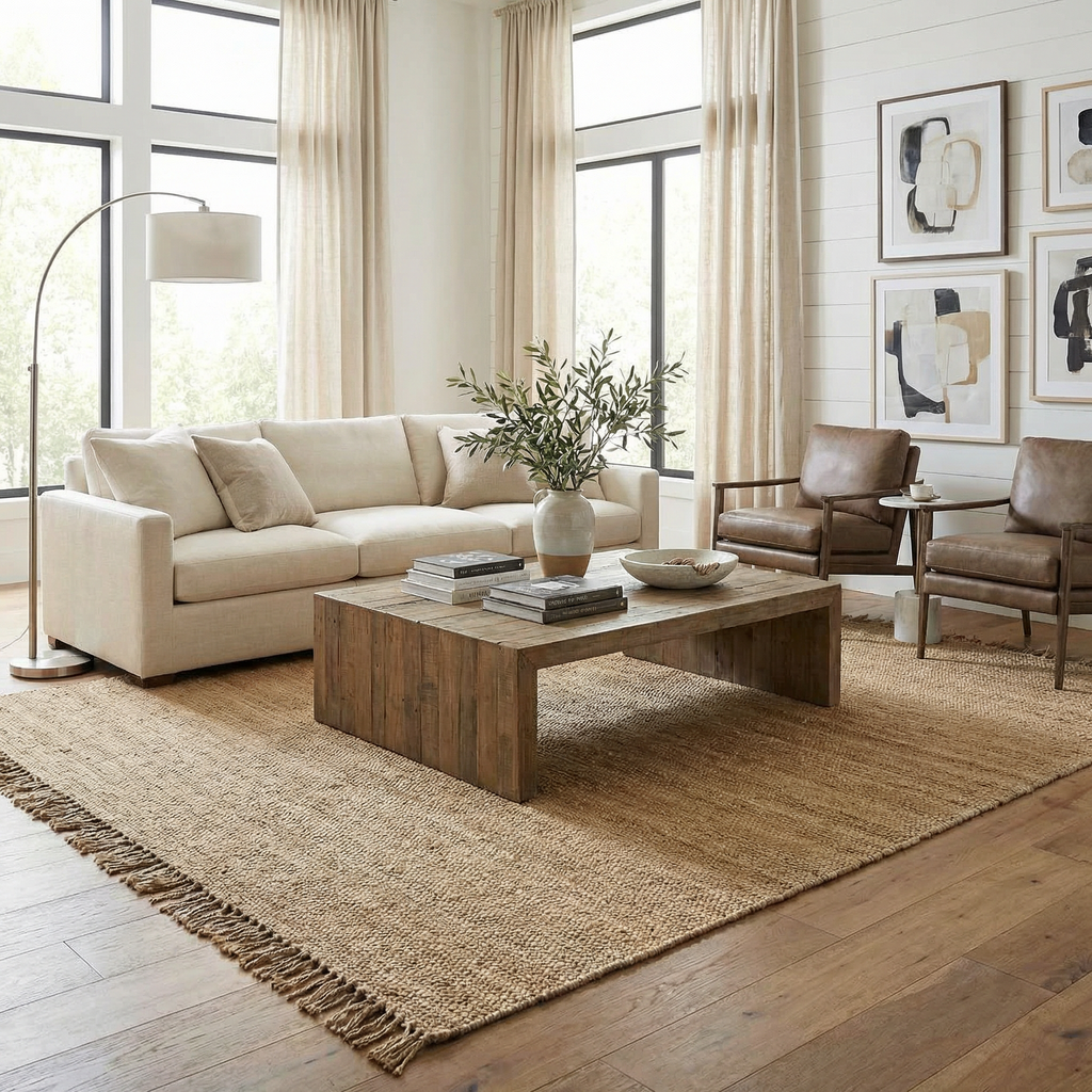 Oaks Perfect Flatweave Jute Rug