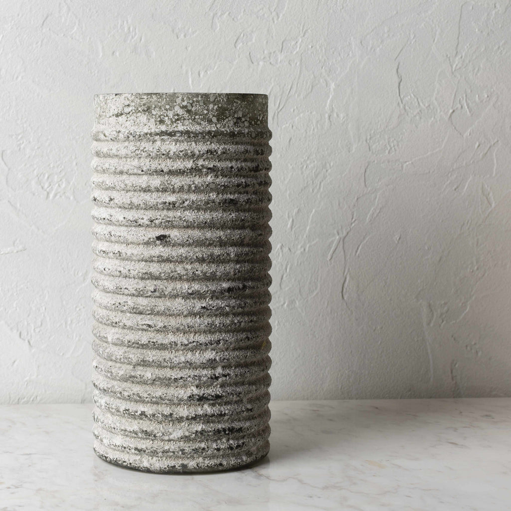 Polopina Gray Textured Cylindrical Decor - Clearance