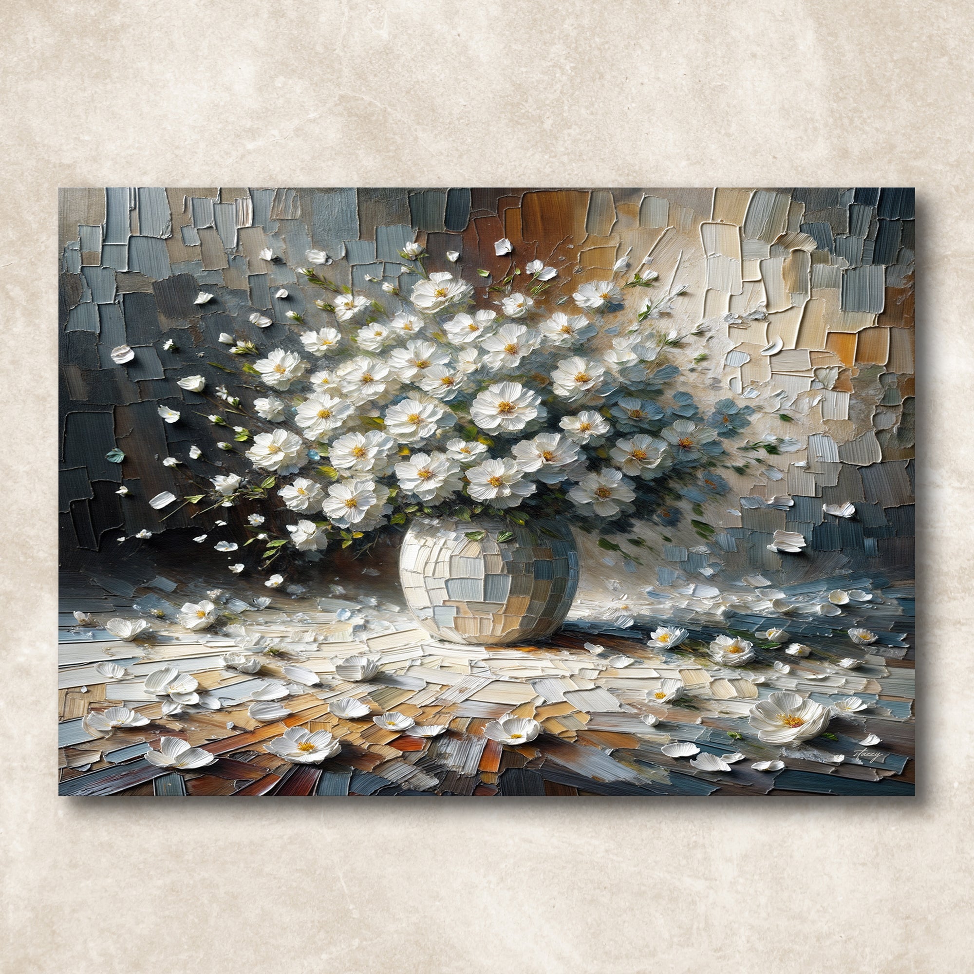 Canvas Print: "Porcelain Bloom"