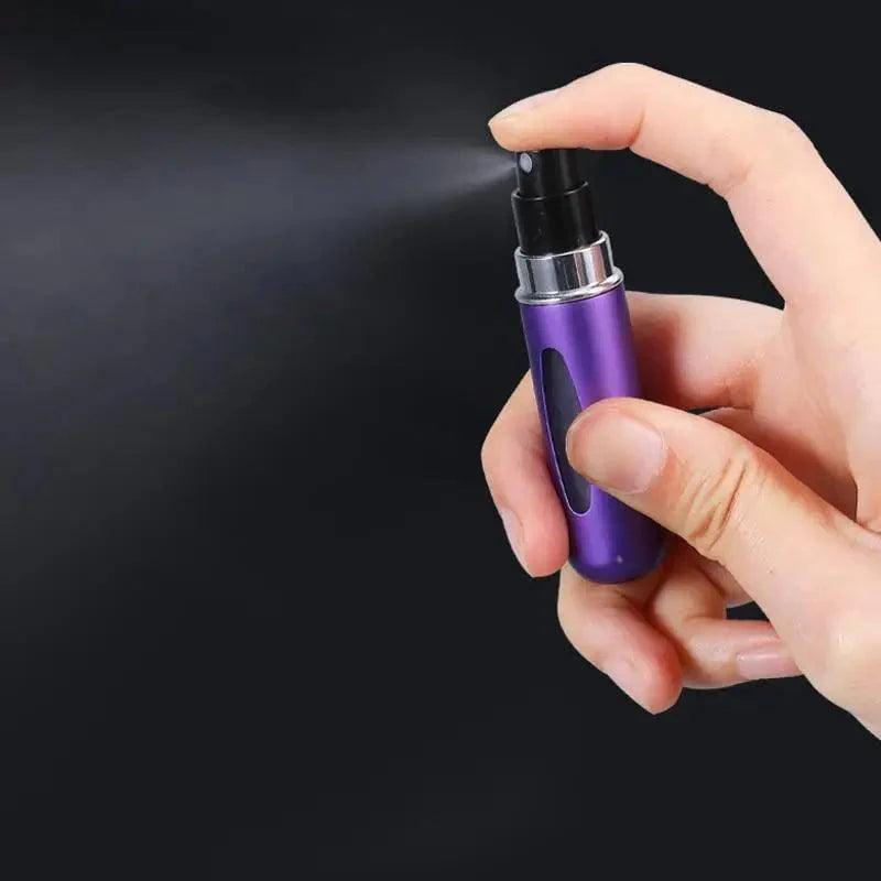 Portable Mini Refillable Atomizer Bottle Lightweight Container For Cosmetics Mini Aluminum Empty Bottle For Traveling Cute Little Bottle For Ladies 5ml