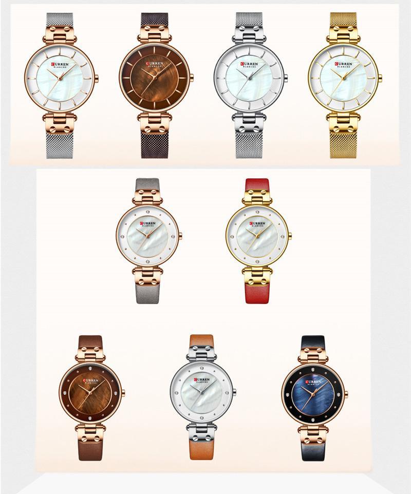 Women's Luxury Watches In Excellent Background And Zircon Designs Business Style Wristwatch Perfect Gift For Her