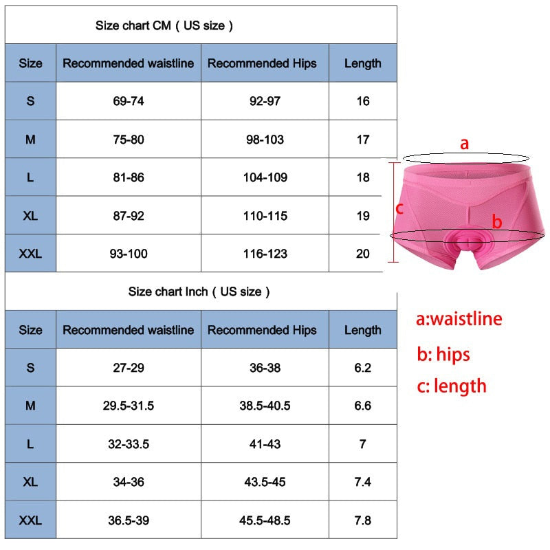 Women Cycling Shorts Gel 3D Padded MTB Mountain Bike Bicycle Cycling