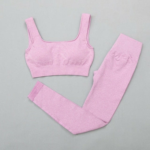Elevate Active: Seamless High-Waist Bra & Leggings