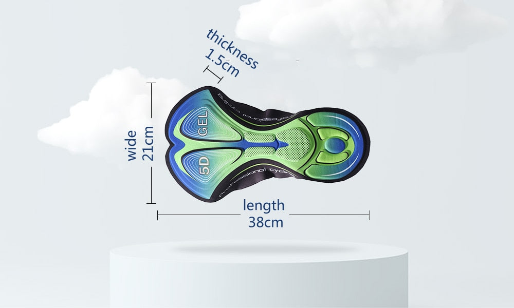 Men's 5D Gel Padded Cycling Shorts