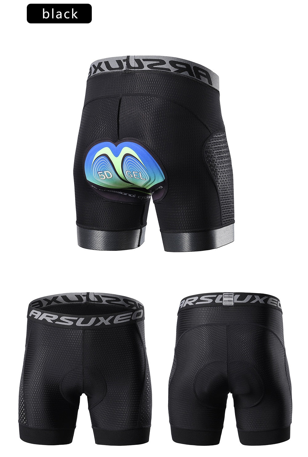 Men's 5D Gel Padded Cycling Shorts