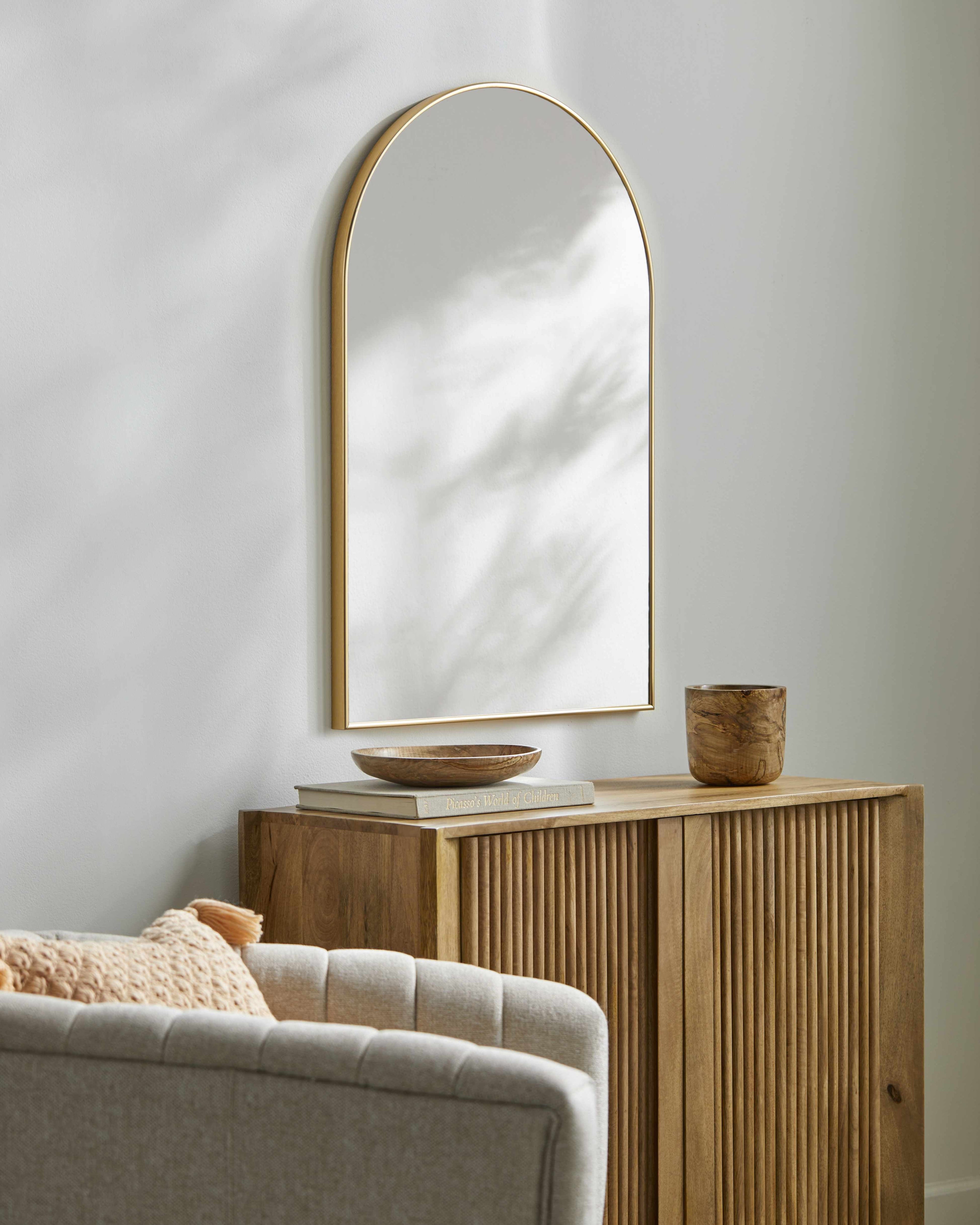 Purullena Oval Gold Mirror - Clearance