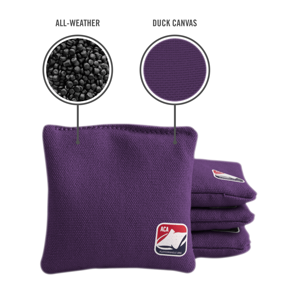 Purple Daily 44x Cornhole Bags
