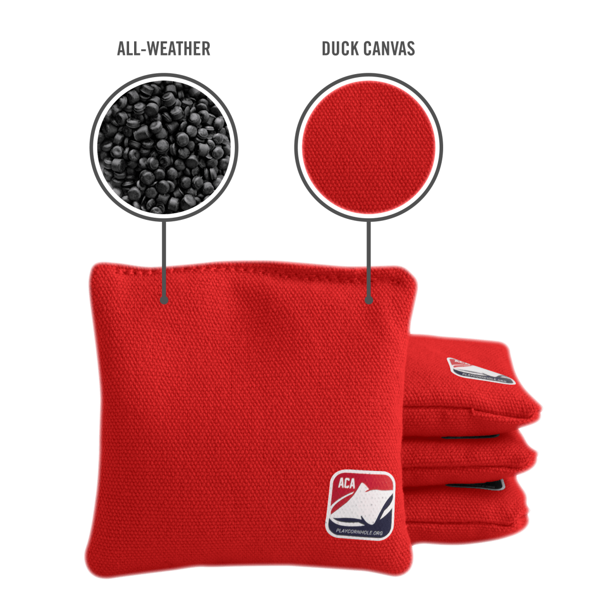 Red Daily 44x Cornhole Bags