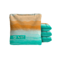 Rippling Stripes Orange Aqua NXT Dri-Tek Cornhole Bags