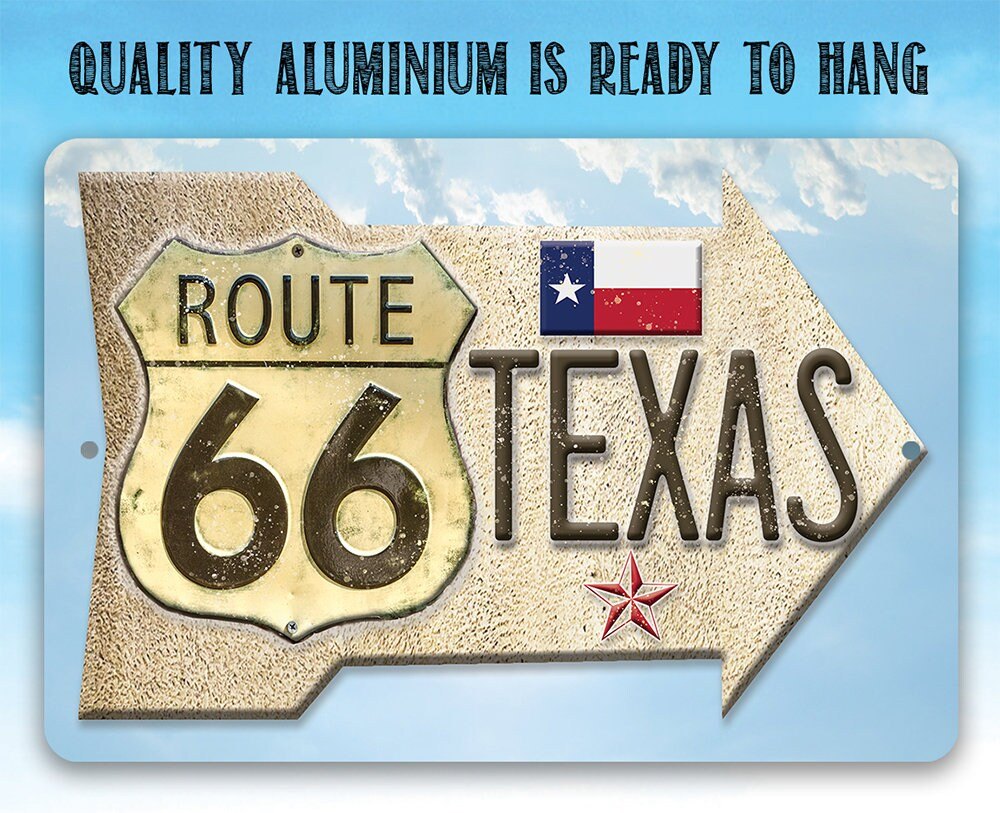 Route 66 Texas - Metal Sign